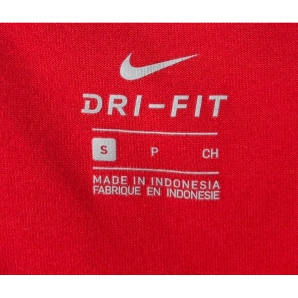 Nike Dri Fit Ohio State Buckeyes Tshirt Womens Small Red NCAA Fan Wear - Picture 6 of 8